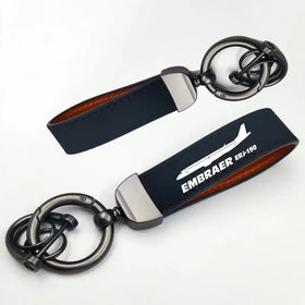 The Embraer ERJ-190 Leather Key Chains