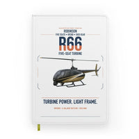 Thumbnail for Robinson R66 design on white notebook