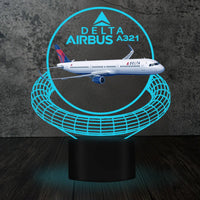 Thumbnail for Customisable Airbus A321 3D Lamp - view 2