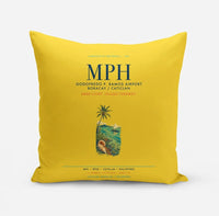 Thumbnail for Godofredo P. Ramos Airport Boracay Caticlan (MPH) design on yellow pillow