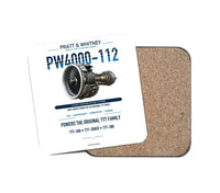 Thumbnail for Embraer ERJ145 design on white 1 piece coaster