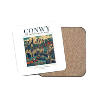 Thumbnail for CONWY - Poster - Coaster - White