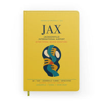Thumbnail for Jacksonville International Airport (JAX) design on yellow notebook