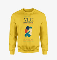 Thumbnail for Valencia Airport (VLC) design on yellow sweatshirt