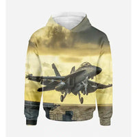 Thumbnail for Departing Jet Aircraft Printed 3D 3D Hoodie - view 2