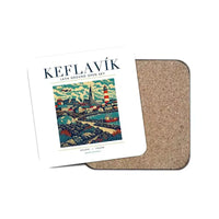 Thumbnail for KEFLAVÍK - Poster - Coaster - White