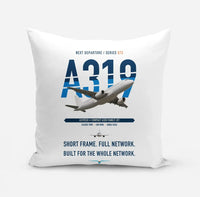 Thumbnail for Airbus A319ceo design on white pillow