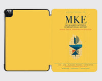 Thumbnail for Milwaukee Mitchell International Airport (MKE) design on yellow ipad tablet case