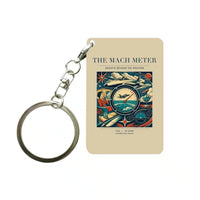 Thumbnail for VINTAGE G4115 - The Mach Meter - Designed Key Chain design on beige