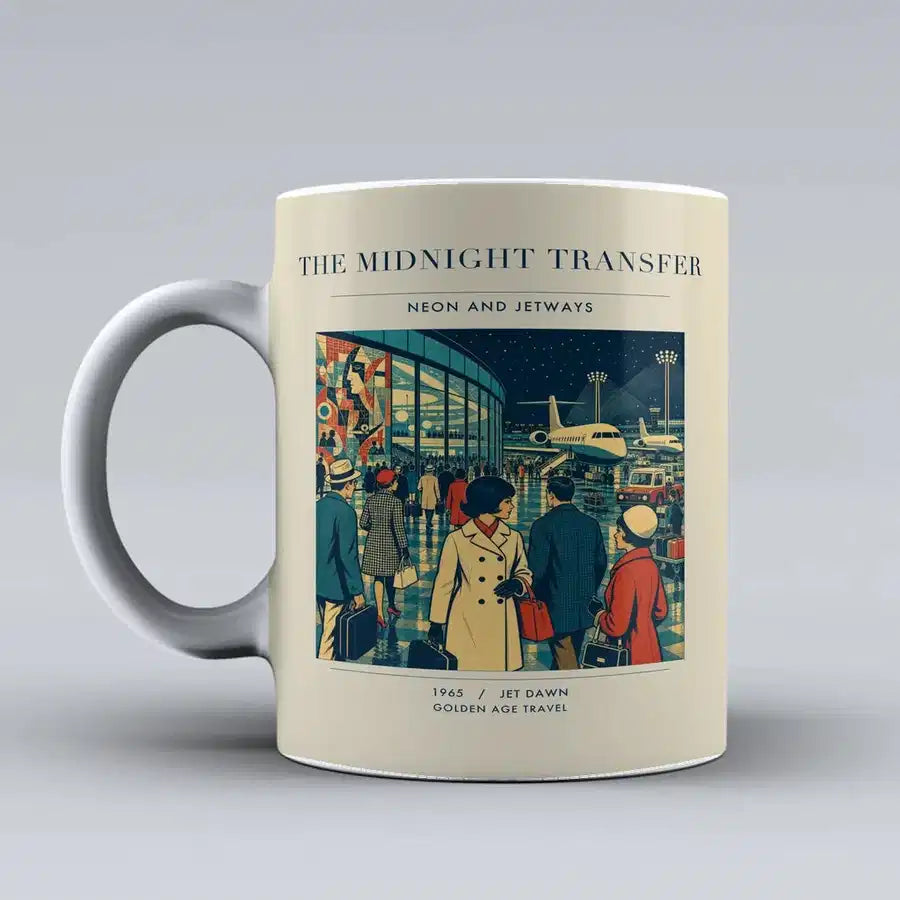VINTAGE G4117 - The Midnight Transfer - Ceramic Mug design on beige