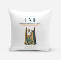 Thumbnail for Luxor International Airport (LXR) design on white pillow