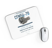 Thumbnail for CFM56-7B design on white rectangle mouse pad