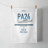 Thumbnail for Piper PA-24-250 Comanche 250 design on white towel