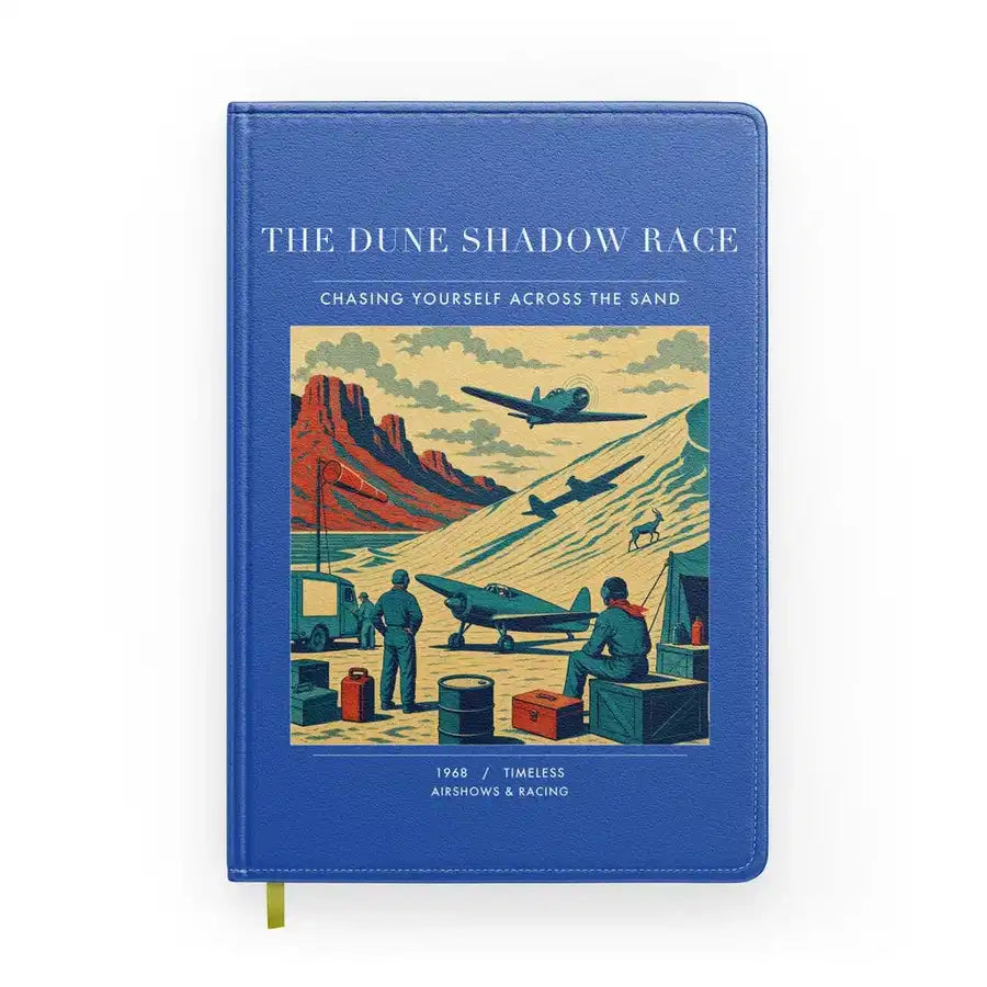 VINTAGE G4334 - The Dune Shadow Race - Designed Notebooks design on blue