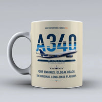 Thumbnail for A340-300 Mug design on beige airbus