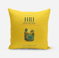 Thumbnail for Mattala Rajapaksa International Airport (HRI) design on yellow pillow