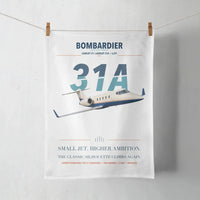 Thumbnail for Bombardier Learjet 31A design on white towel