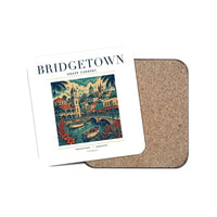 Thumbnail for BRIDGETOWN - Poster - Coaster - White