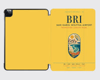 Thumbnail for Bari Karol Wojtyła Airport (BRI) design on yellow ipad tablet case