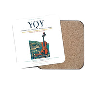 Thumbnail for Sydney–J.A. Douglas McCurdy Airport (YQY) design on white 1 piece coaster