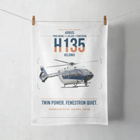Thumbnail for Airbus H135 design on white towel