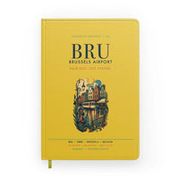 Thumbnail for Brussels Airport (BRU) design on yellow notebook