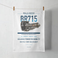 Thumbnail for BR715 design on white towel