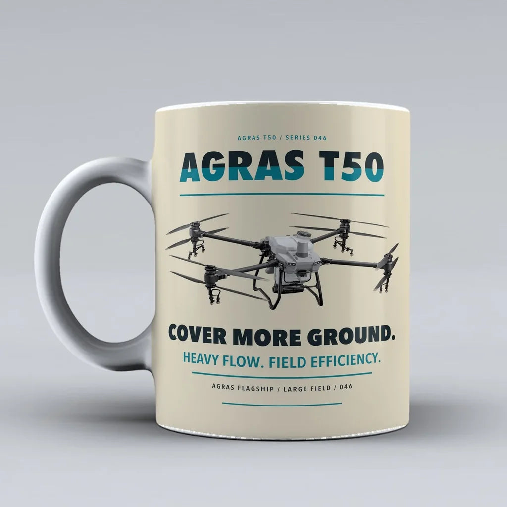 Agras T50 Mug design on beige dji