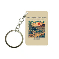 Thumbnail for VINTAGE G4151 - The Desert Mail Stop - Designed Key Chain design on beige