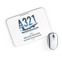 Thumbnail for Airbus A321P2F design on white rectangle mouse pad