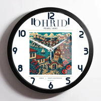 Thumbnail for OHRID - Poster - Wall Clock Framed - White