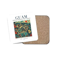 Thumbnail for GUAM - Poster - Coaster - White