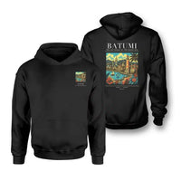 Thumbnail for BATUMI - Poster - Double-Side Hoodie - Black