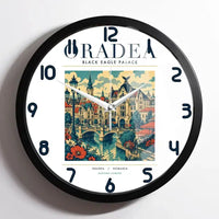 Thumbnail for ORADEA - Poster - Wall Clock Framed - White