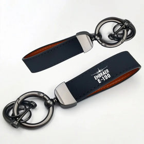 Embraer E-190 & Plane Horseshoe Buckle Key Chains