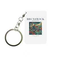 Thumbnail for BRUNSWICK - Poster - Key Chain - White