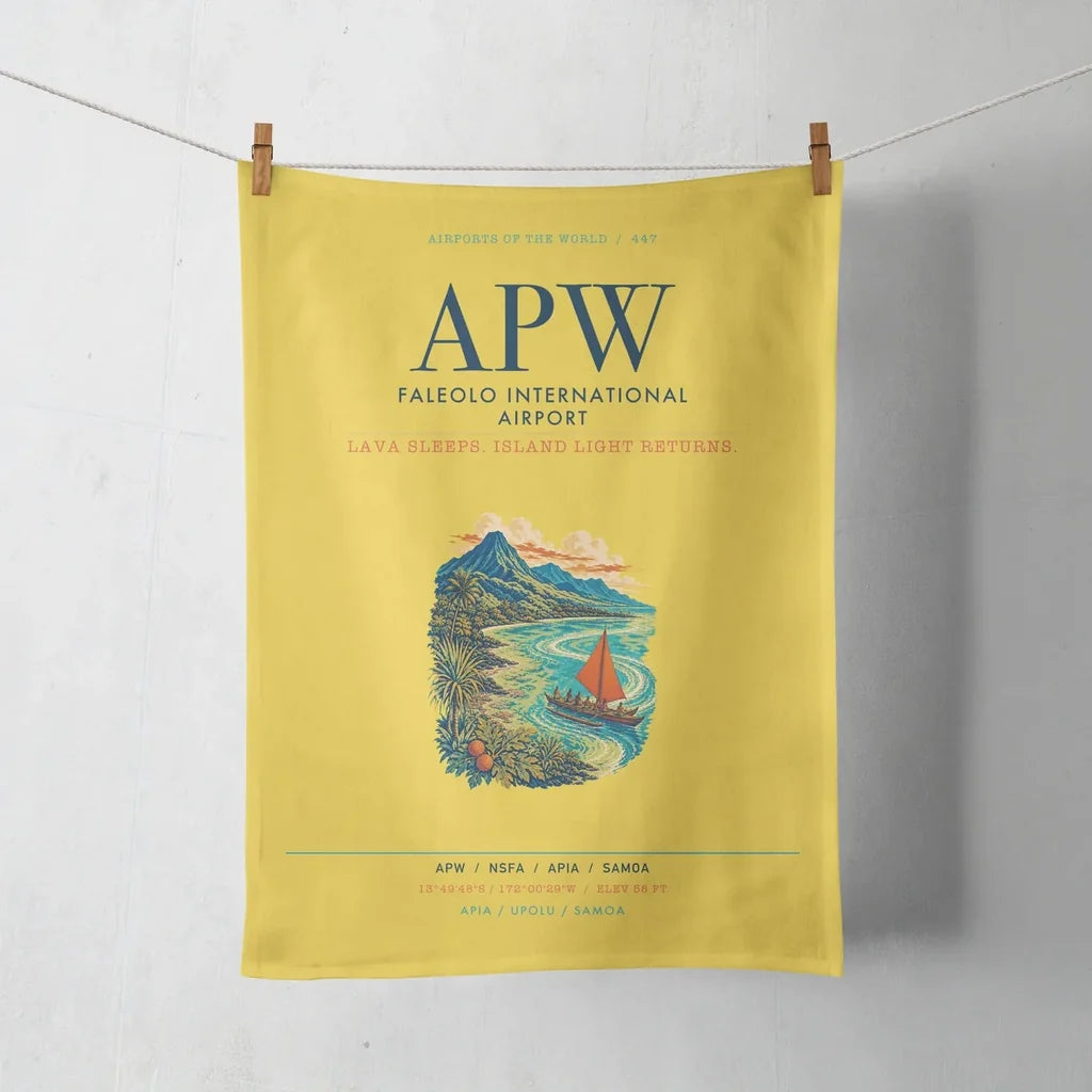 Faleolo International Airport (APW) design on yellow towel