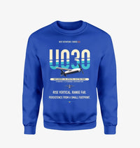 Thumbnail for Airbus U030 Flexrotor design on blue sweatshirt