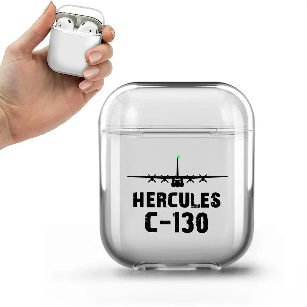Military Transport Airplane C 130 AirPods transparent case - Normal