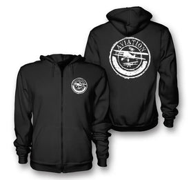 Aviation Lovers Zipped Hoodies