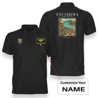 Thumbnail for TSUSHIMA - Poster - Double-Side Polo - Black + Name