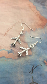 Thumbnail for Airplane Shape Earrings - view 3