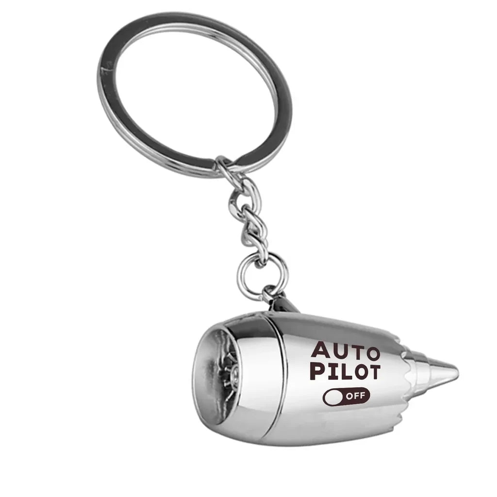Customisable Auto Pilot Off Jet Engine Key Chain - view 2