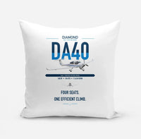 Thumbnail for Diamond DA40 design on white pillow