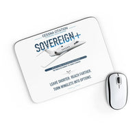 Thumbnail for Cessna Citation Sovereign+ design on white rectangle mouse pad