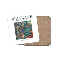Thumbnail for BRISBANE - Poster - Coaster - White
