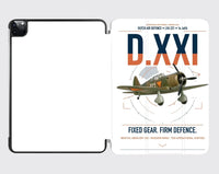 Thumbnail for Fokker D.XXI — Dutch LVA aircraft 221 design on white ipad tablet case