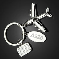 Thumbnail for Customisable Airbus A220 Key Chain - view 2