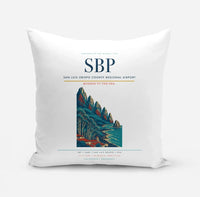 Thumbnail for San Luis Obispo County Regional Airport (SBP) design on white pillow