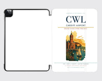 Thumbnail for Cardiff Airport (CWL) design on white ipad tablet case